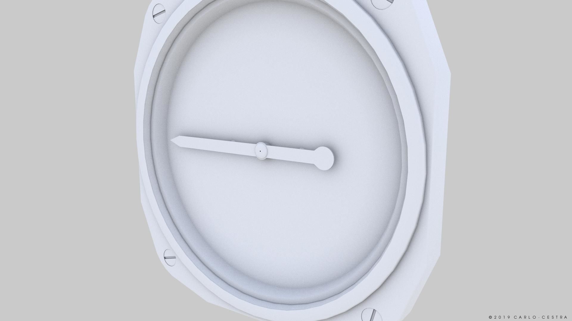 US RATE OF CLIMB INDICATOR Low-poly 3D model_10