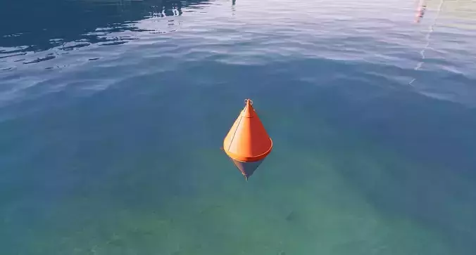 Buoy signal 2 lod  adapted for videogames  Unreal Engine 4 