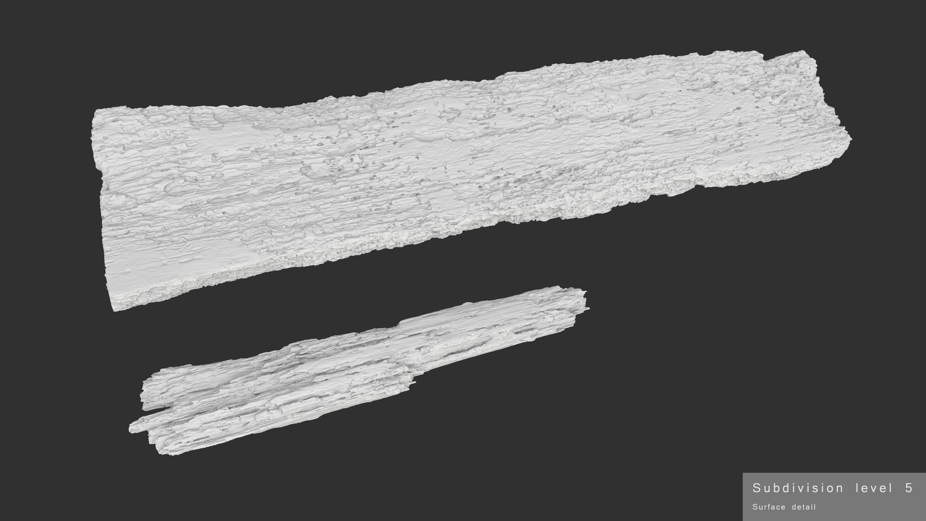 Rotten Planks Eaten Low-poly 3D model_16