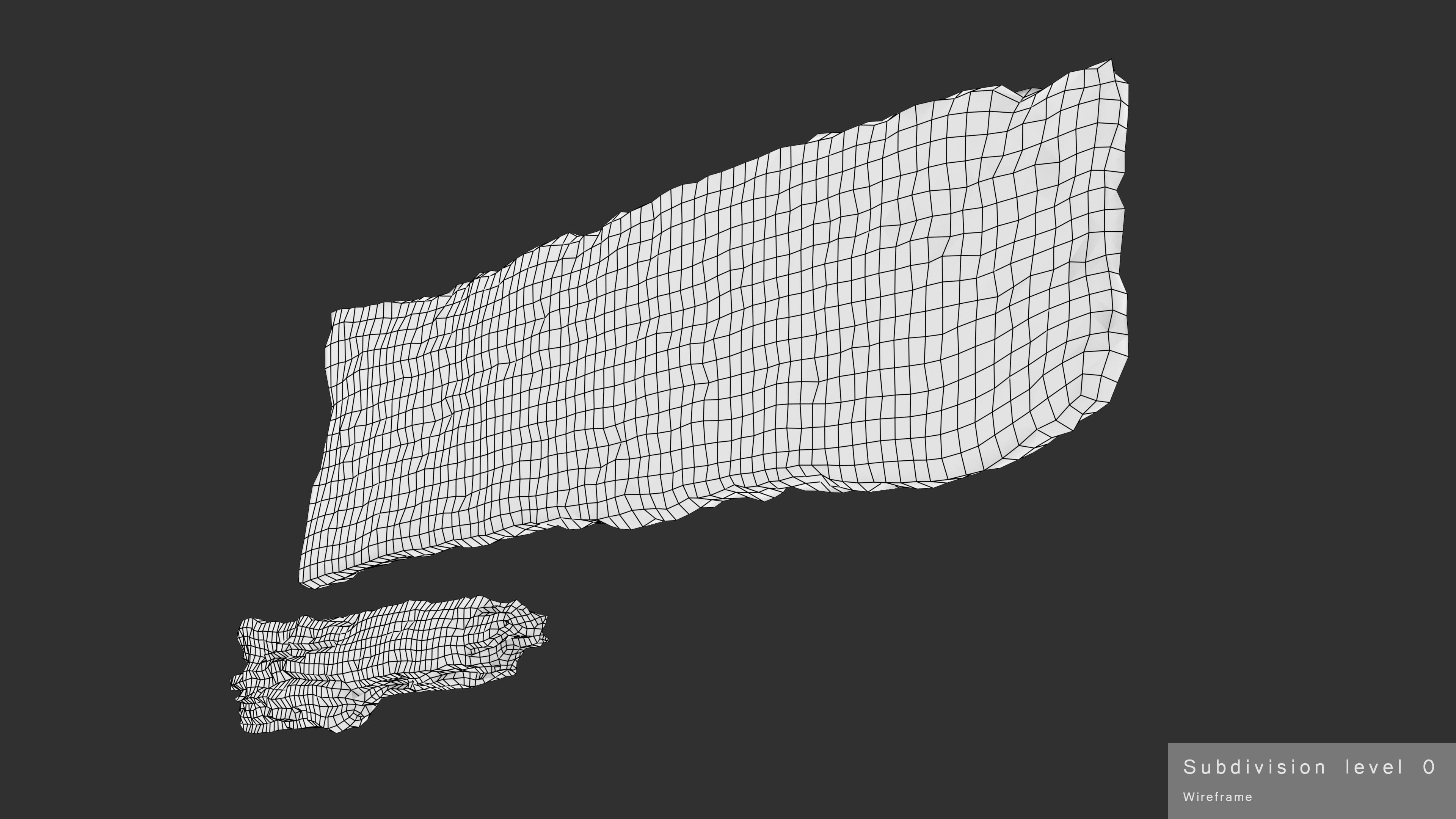 Rotten Planks Eaten Low-poly 3D model_26