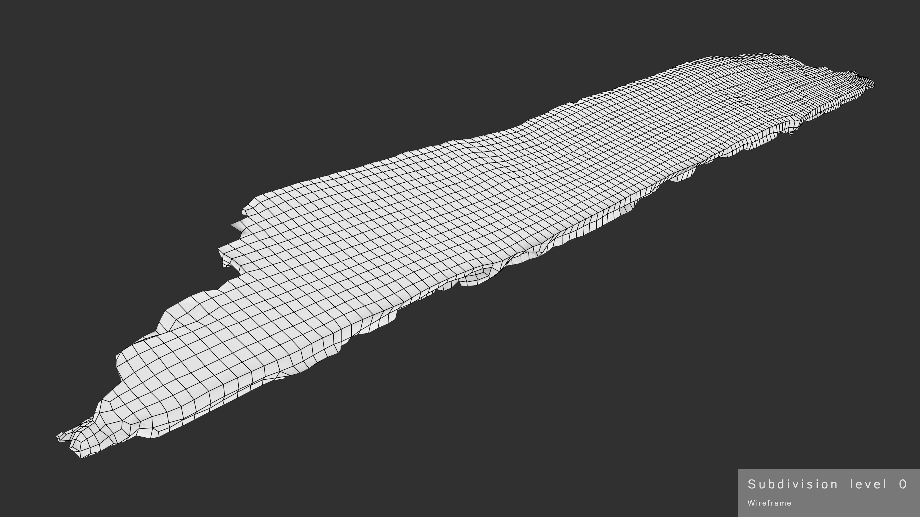 Rotten Plank Mossy Low-poly 3D model_27