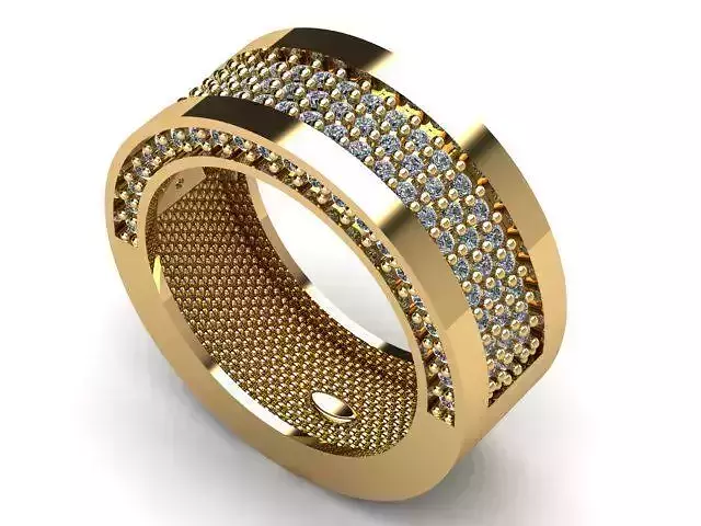 diamond round marriage ring R00001