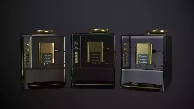 Coffee Maker  Low-poly 3D model