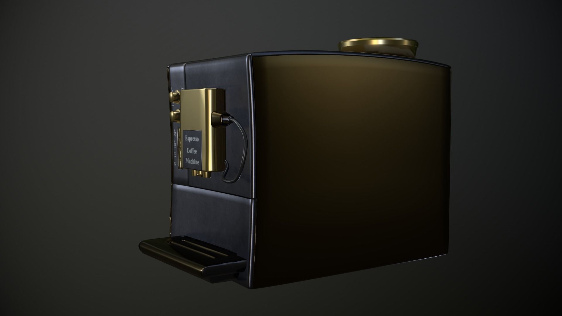 Coffee Maker  Low-poly 3D model_12