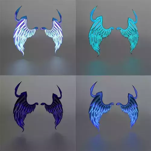 WinterWings angel wings - angel wings Free low-poly 3D model
