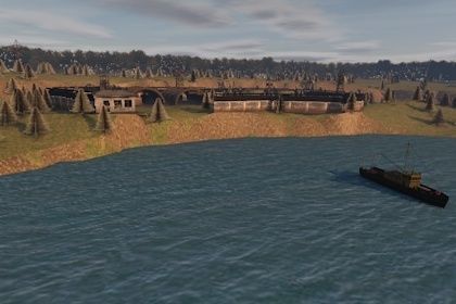 Low Poly AR VR Game ready jungle map 3d model Low-poly 3D model_1