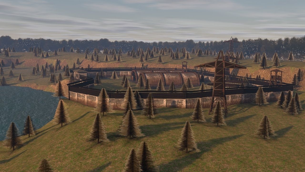 Low Poly AR VR Game ready jungle map 3d model Low-poly 3D model_3