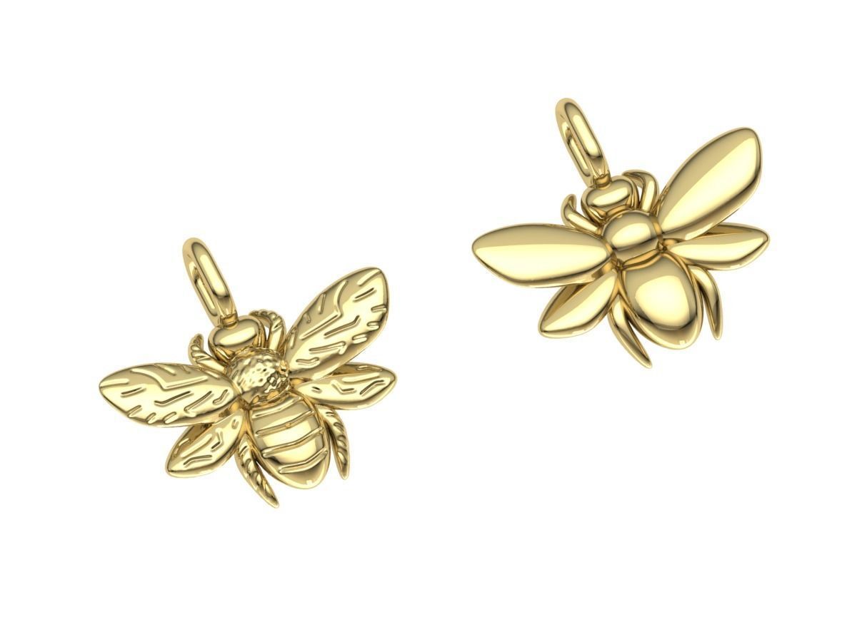 Bee pendant 3D print model_1