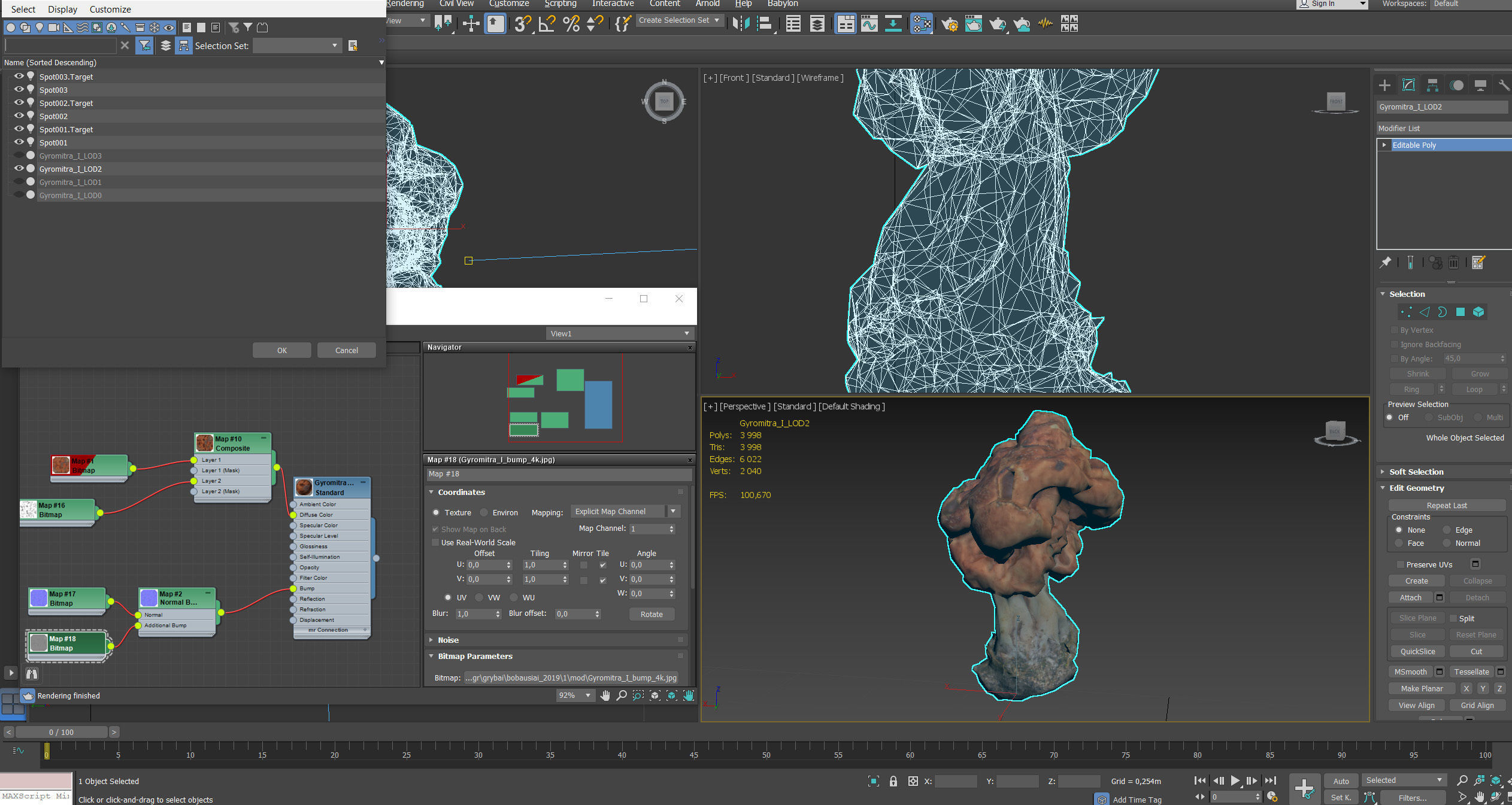 Gyromitra brain mushroom turban fungus beefsteak mushroom 3D model_54