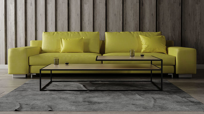Sofa Set - Home Furniture 08 3D model