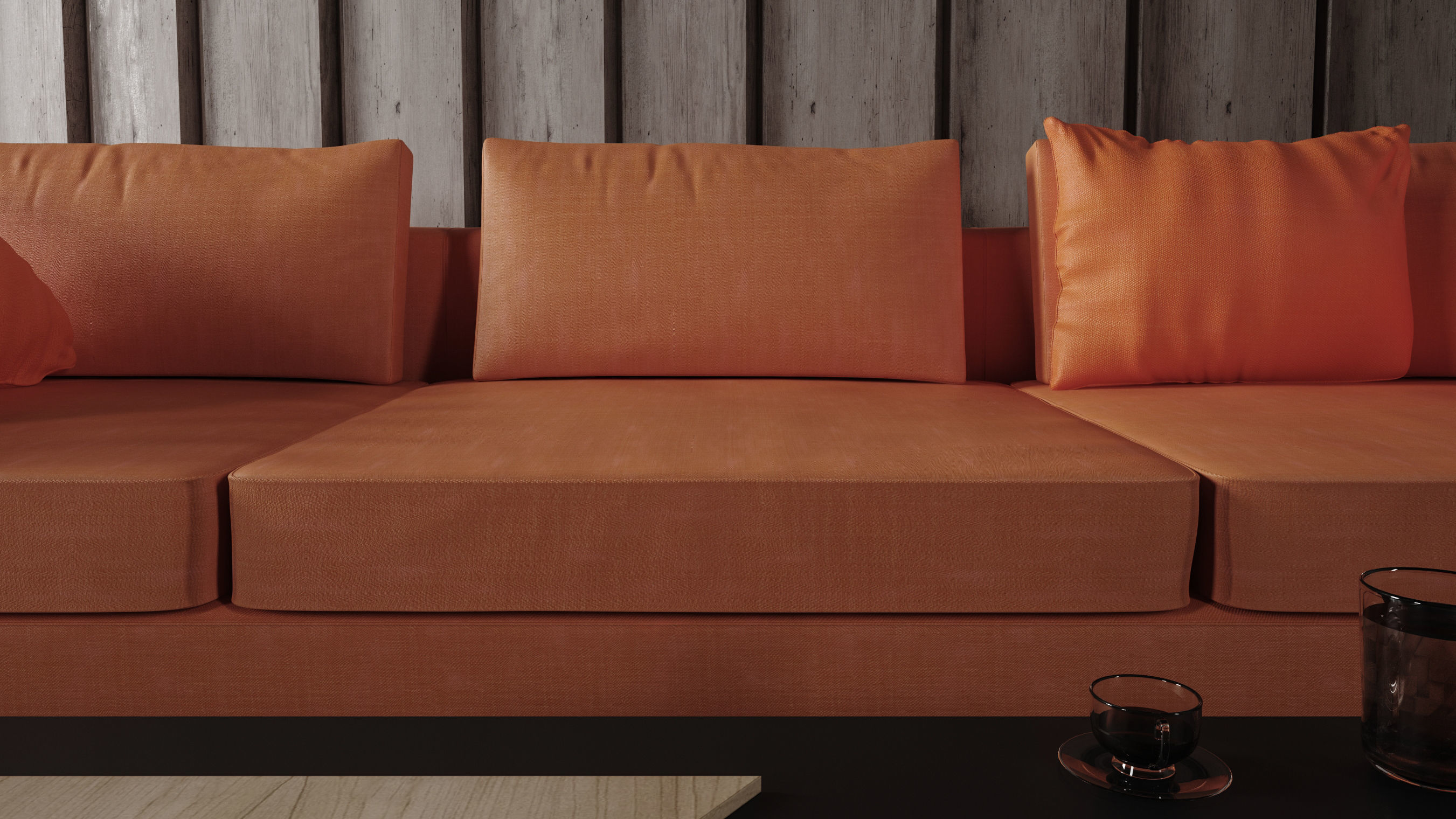 Sofa Set - Home Furniture 09 3D model_3