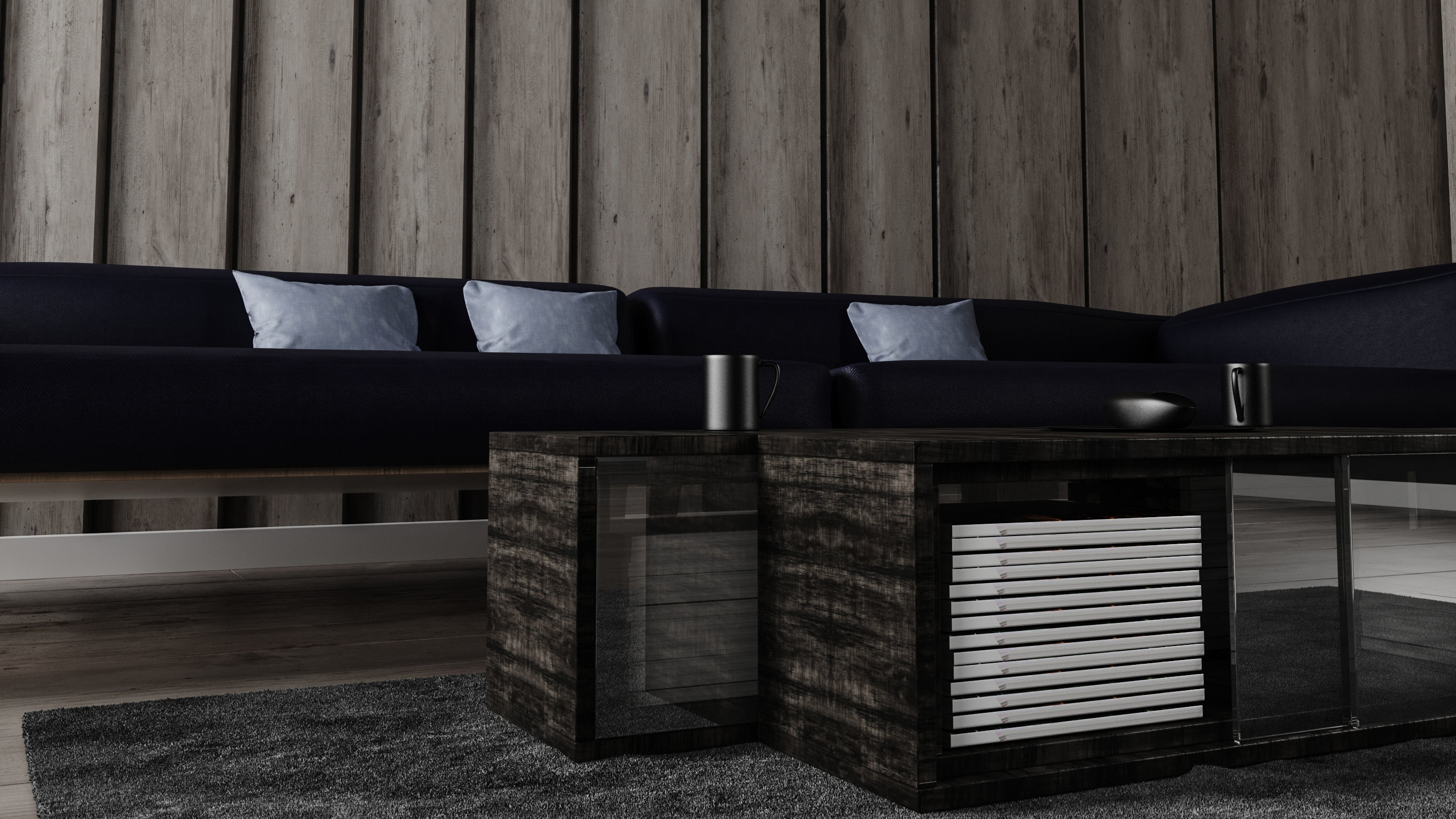 Sofa Set - Home Furniture 10 3D model_1