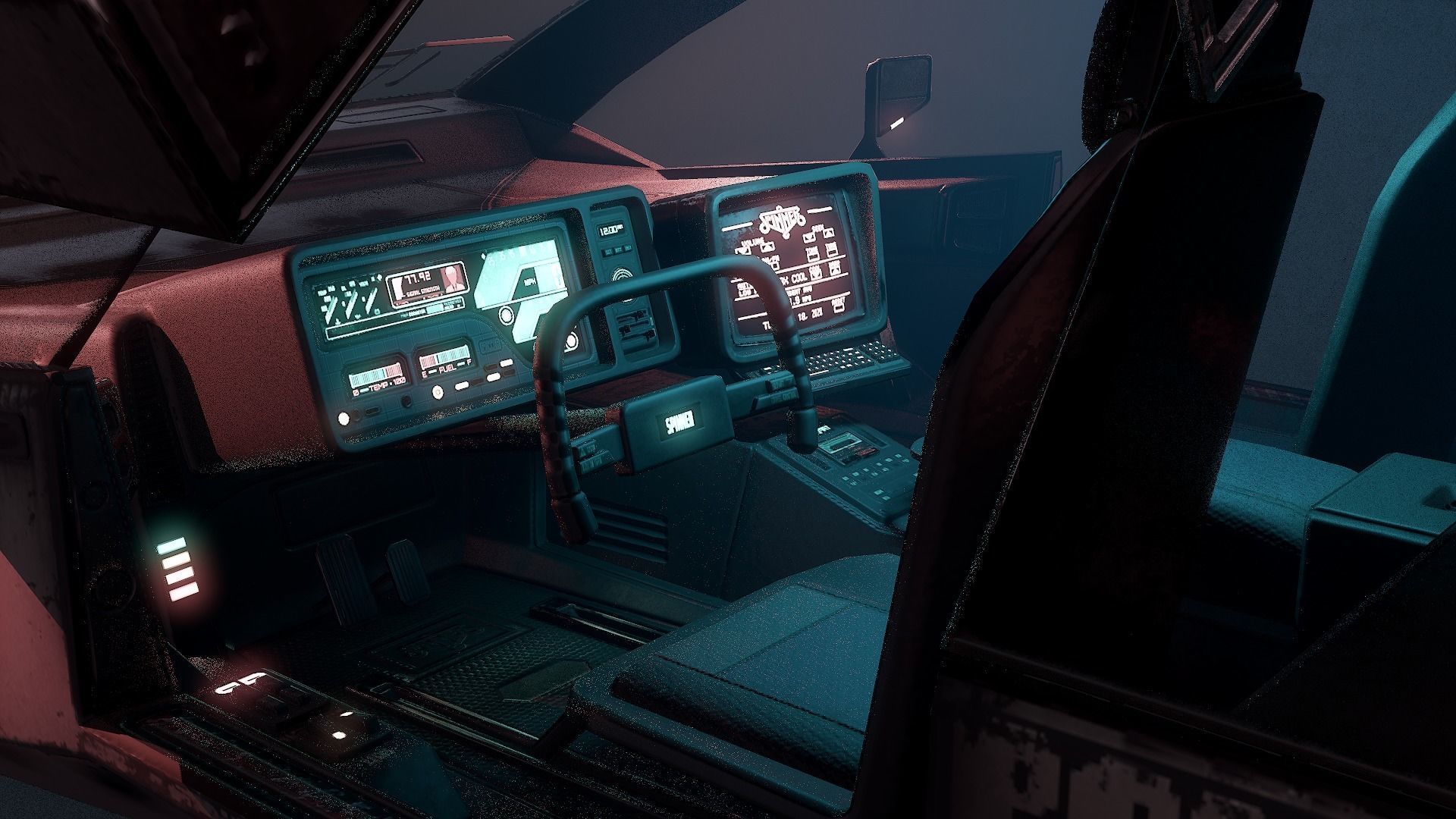 1982 2019 Blade Runner Ground Police Car Low-poly 3D model_6
