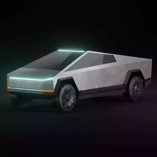 Tesla Cybertruck Low-poly 3D model