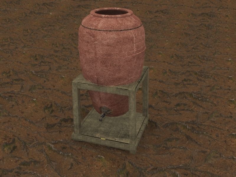 Pottery Water pot 3D model_14