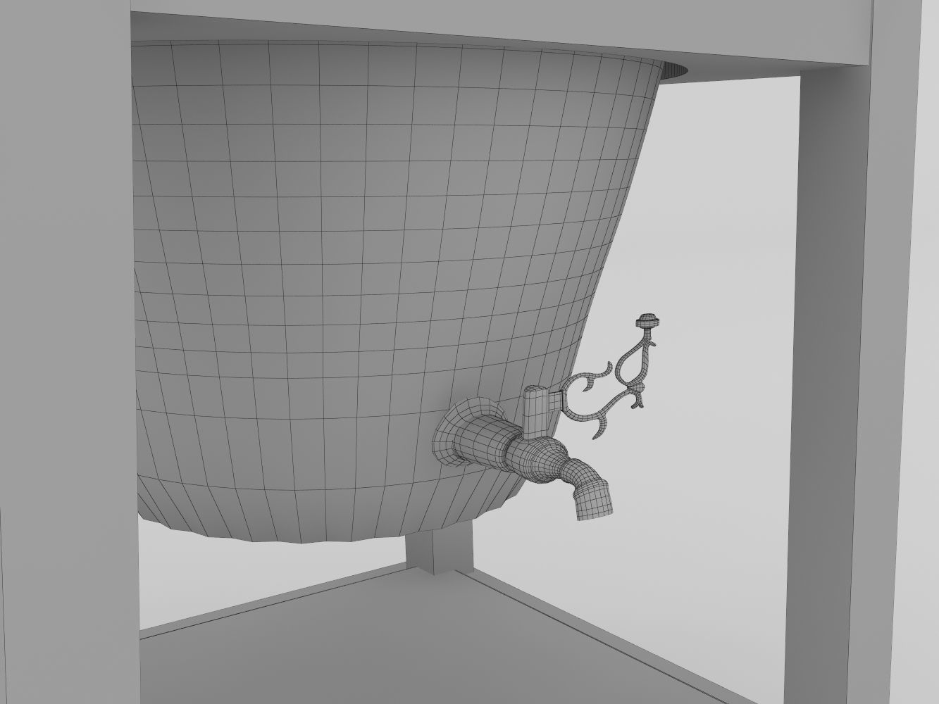 Pottery Water pot 3D model_13