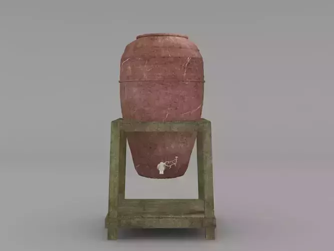 Pottery Water pot 3D model