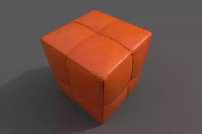 Ottoman orange cube