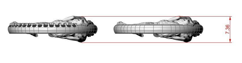 pendant mermaid print model 3D print model_13