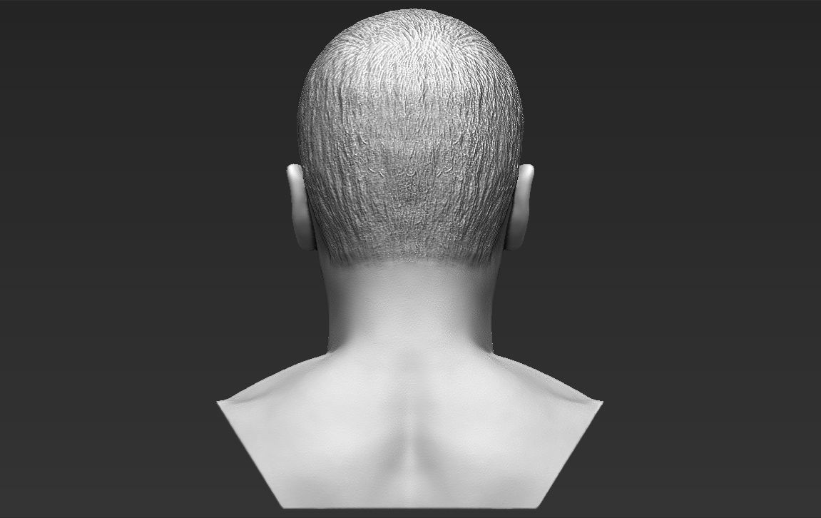 Eminem bust 3D printing ready stl obj formats 3D print model_5