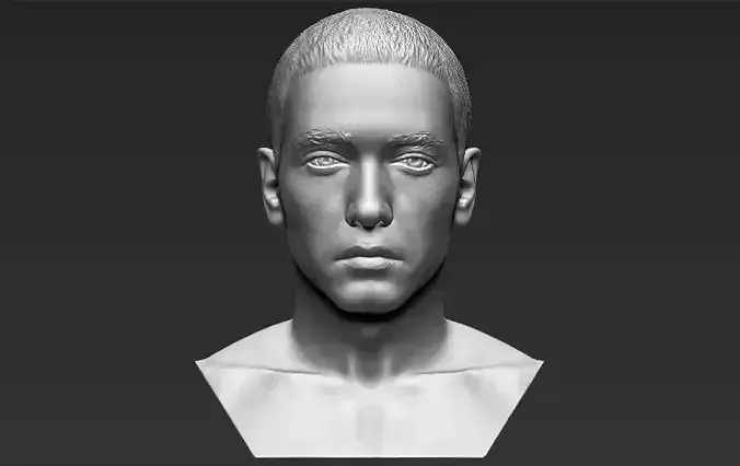 Eminem bust 3D printing ready stl obj formats 3D print model