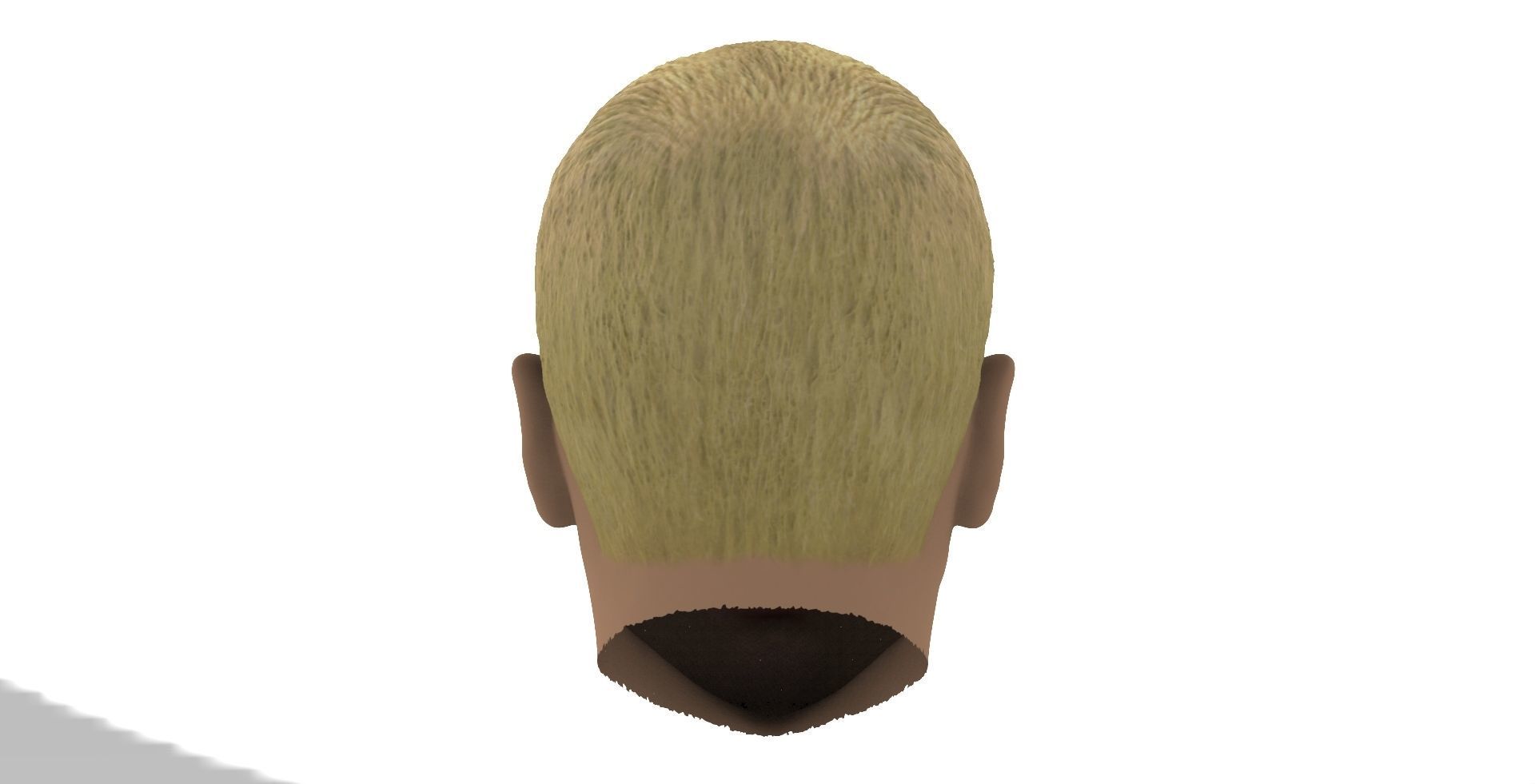 Eminem head of person with blonde hair 3D model_4