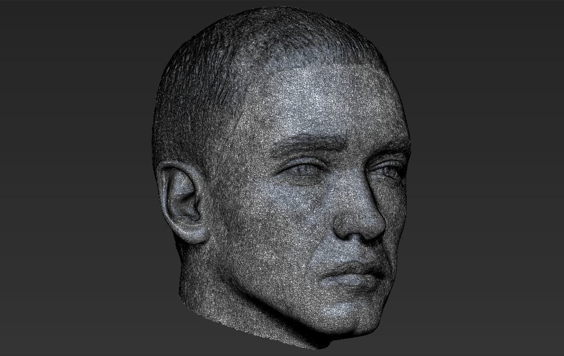 Eminem head of person with blonde hair 3D model_41