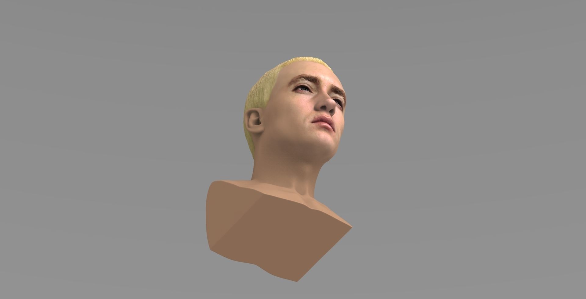 Eminem bust ready for full color 3D printing 3D print model_12