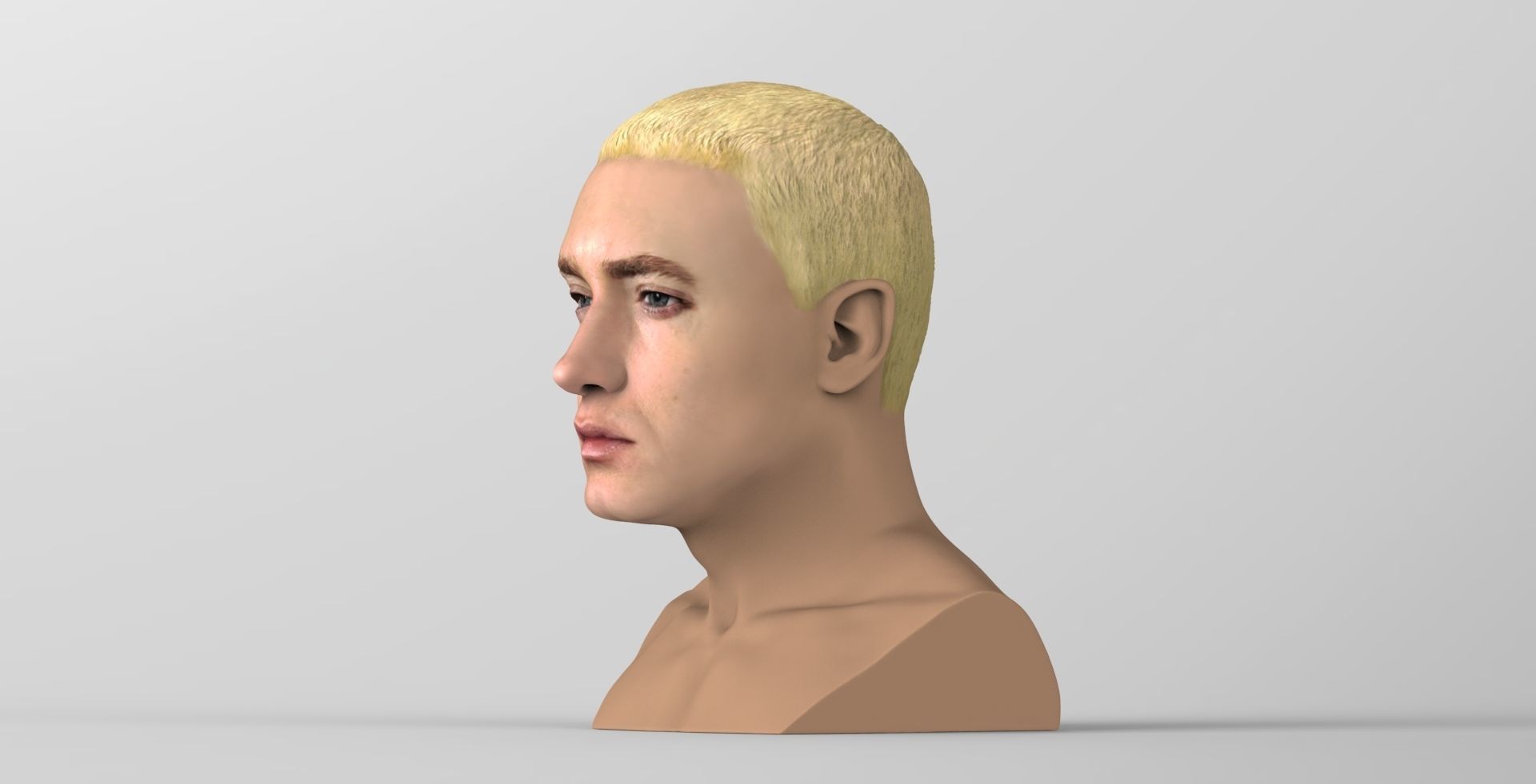 Eminem bust ready for full color 3D printing 3D print model_2