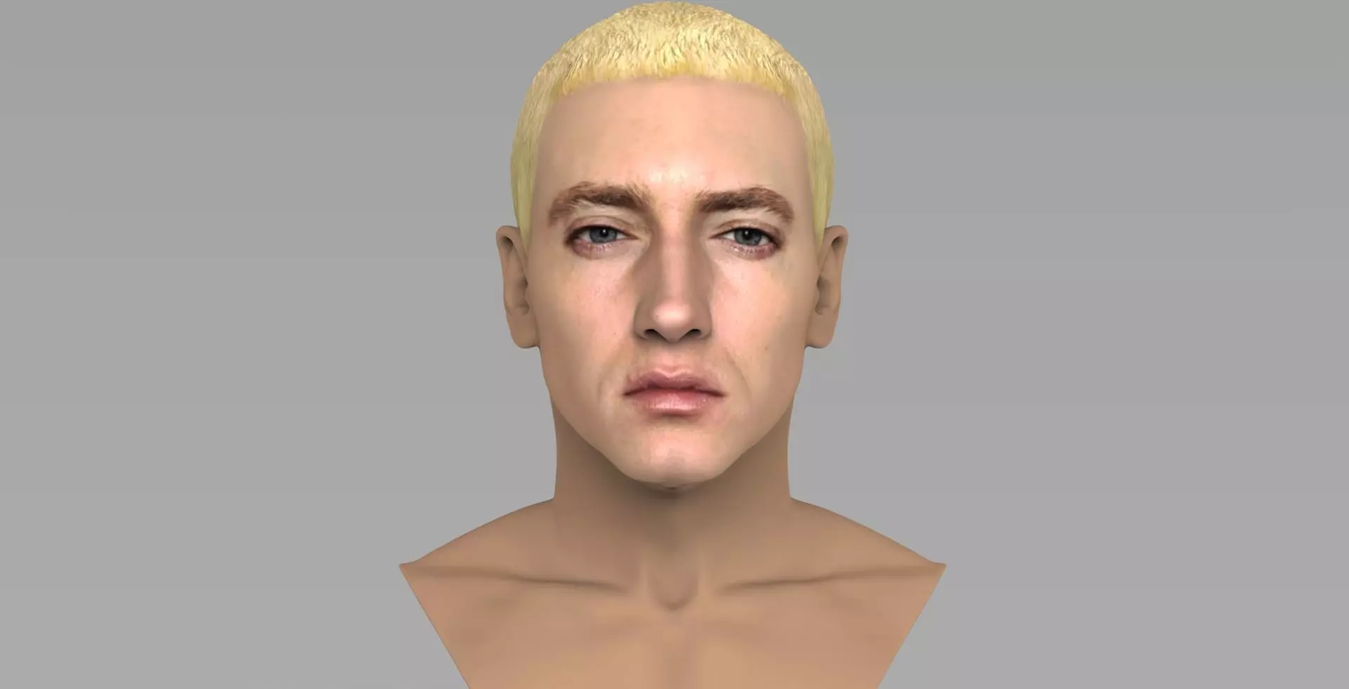 Eminem bust ready for full color 3D printing 3D print model_0