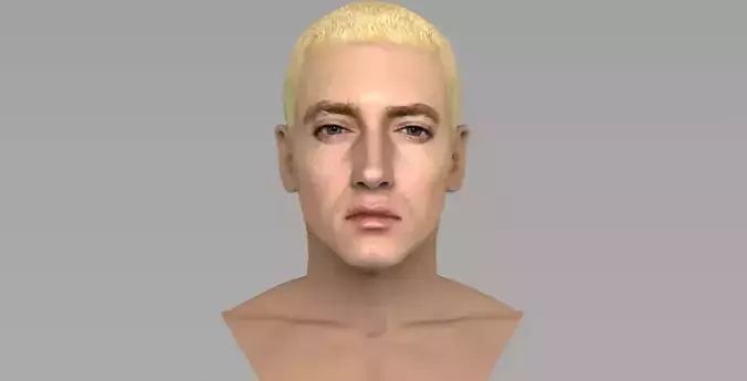 Eminem bust ready for full color 3D printing 3D print model