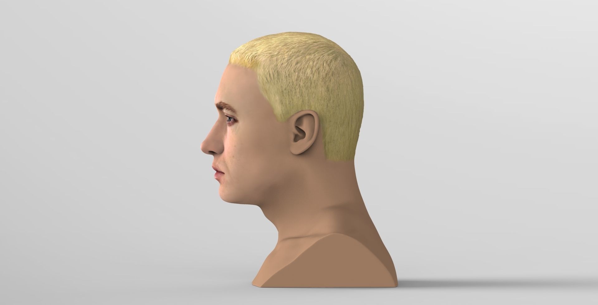 Eminem bust ready for full color 3D printing 3D print model_3
