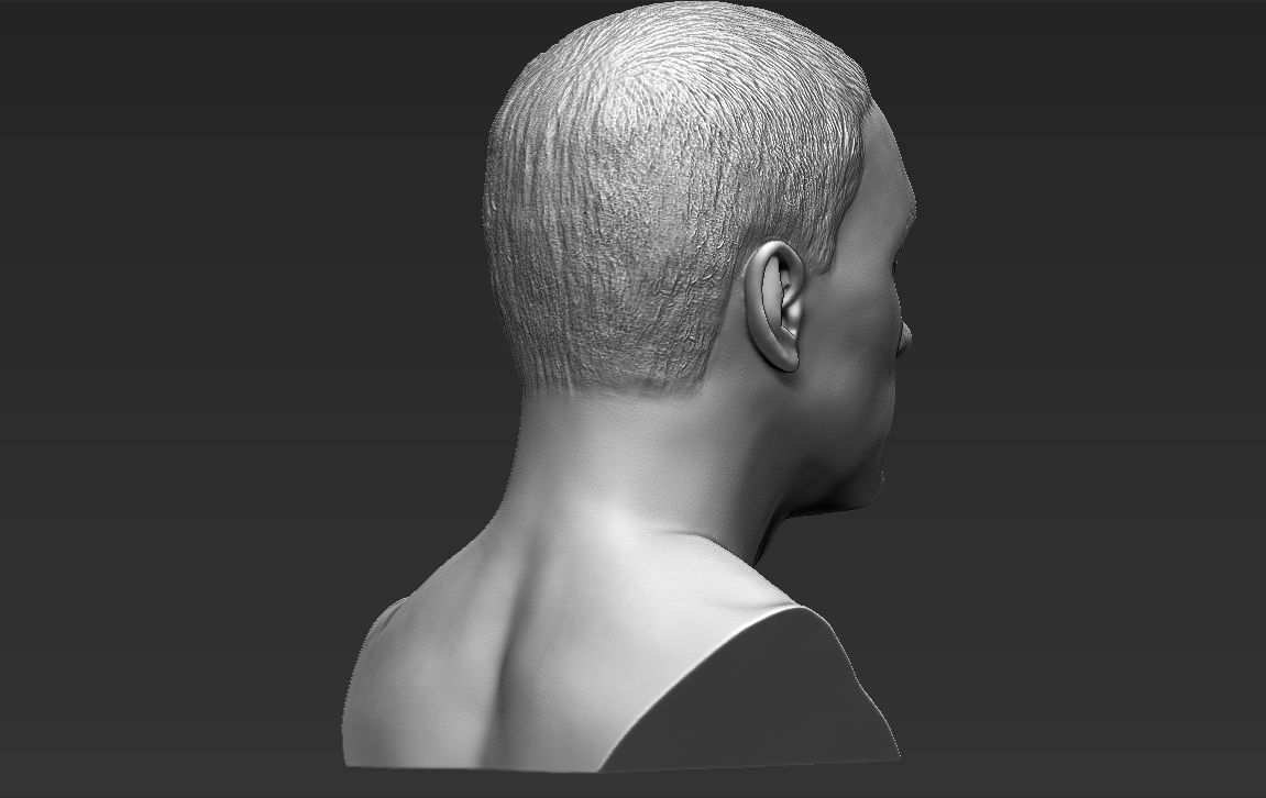 Eminem bust ready for full color 3D printing 3D print model_27