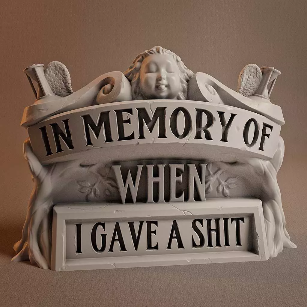 Memorial - 3D Print Model memory of when i gave shit 3D print model_0