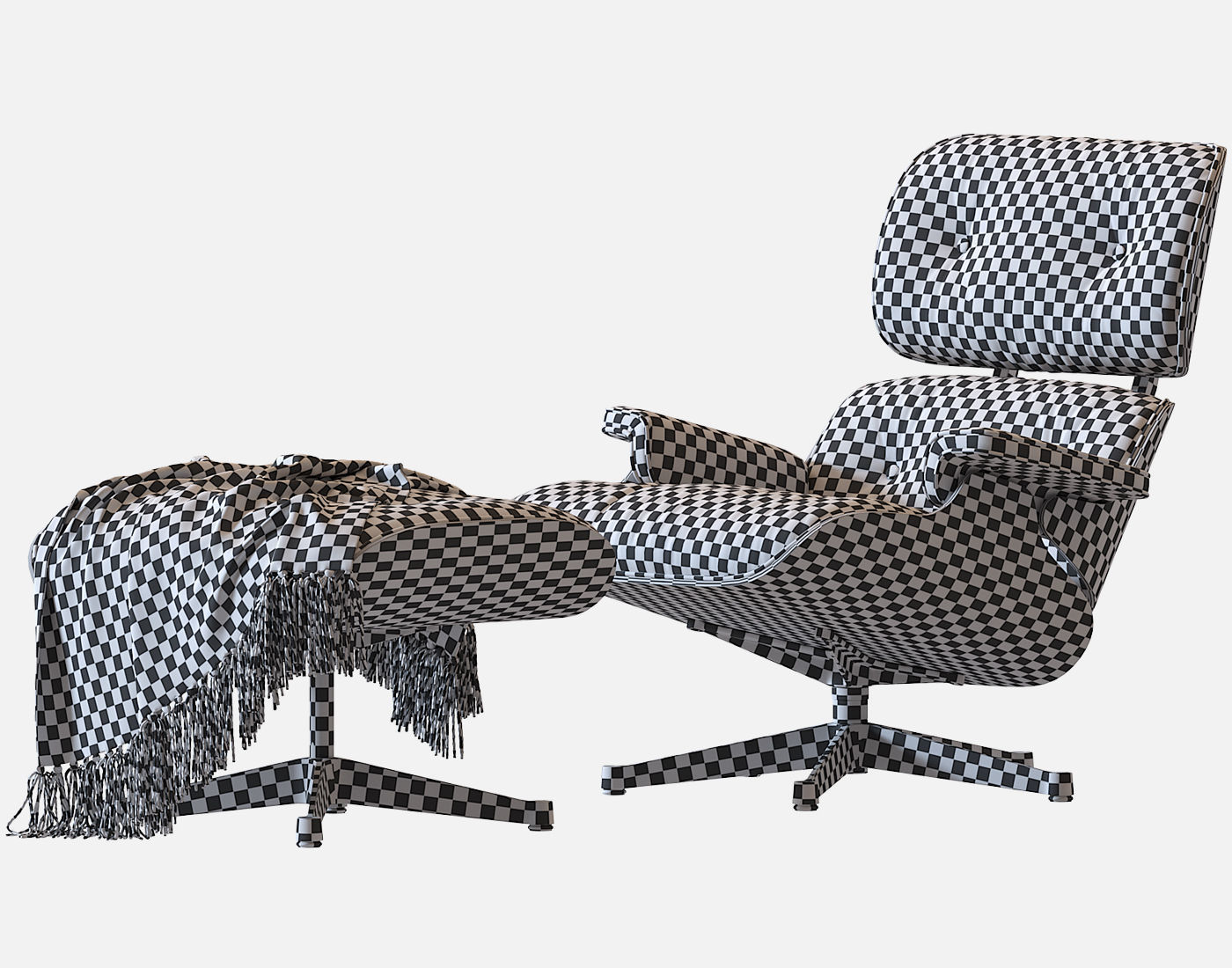 Eames Lounge Chair 3D model_11