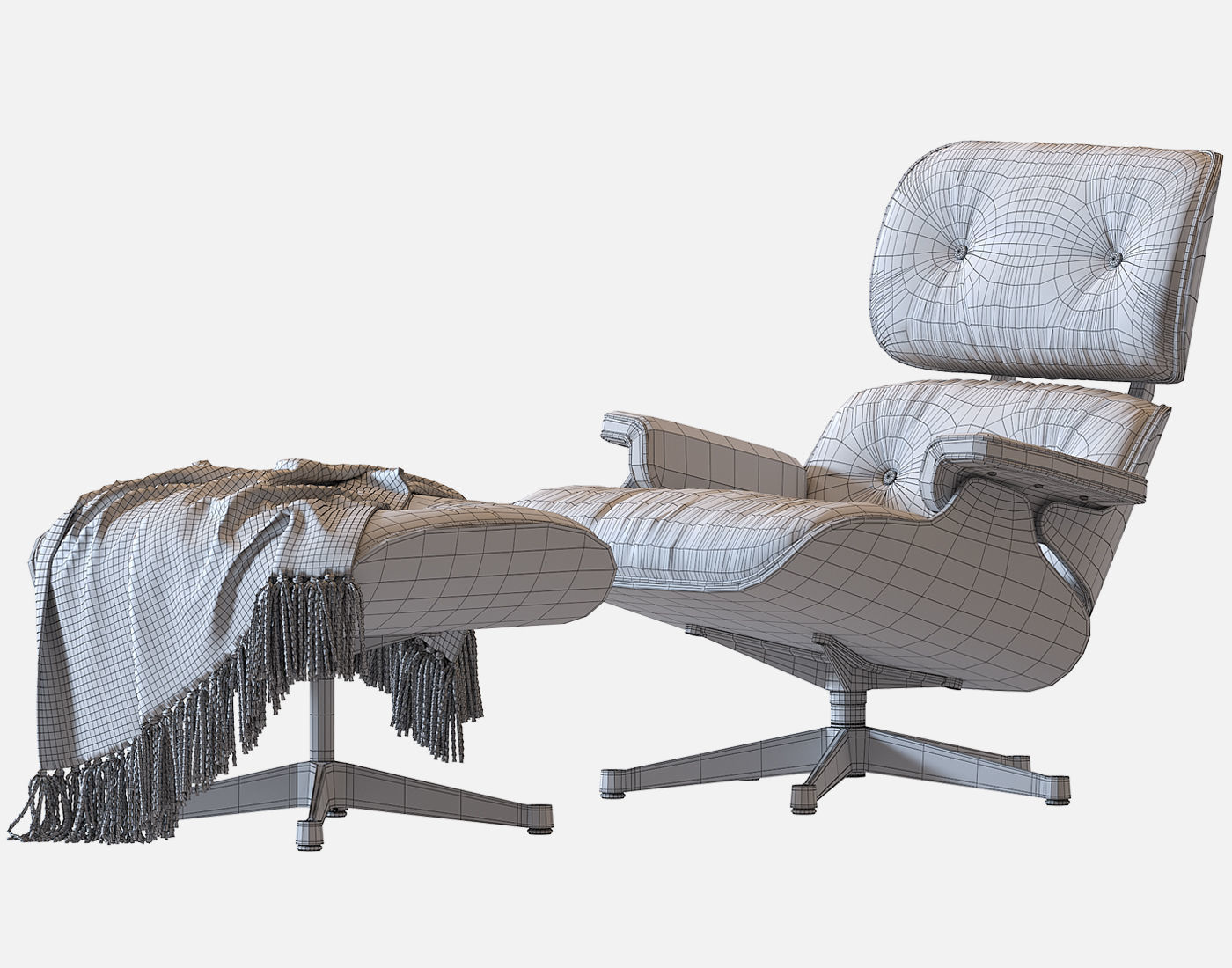 Eames Lounge Chair 3D model_13