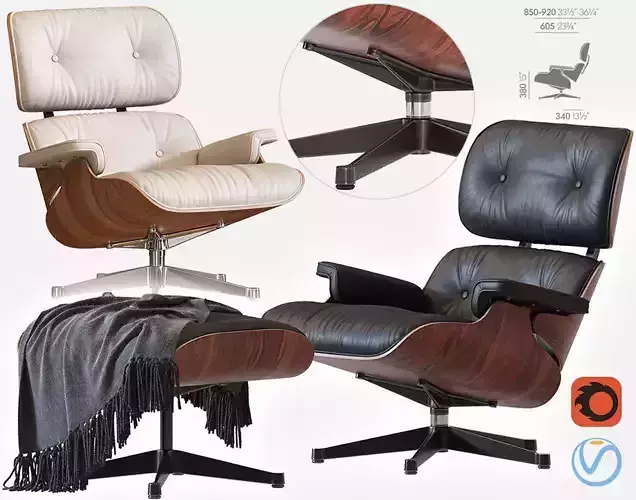 Eames Lounge Chair 3D model