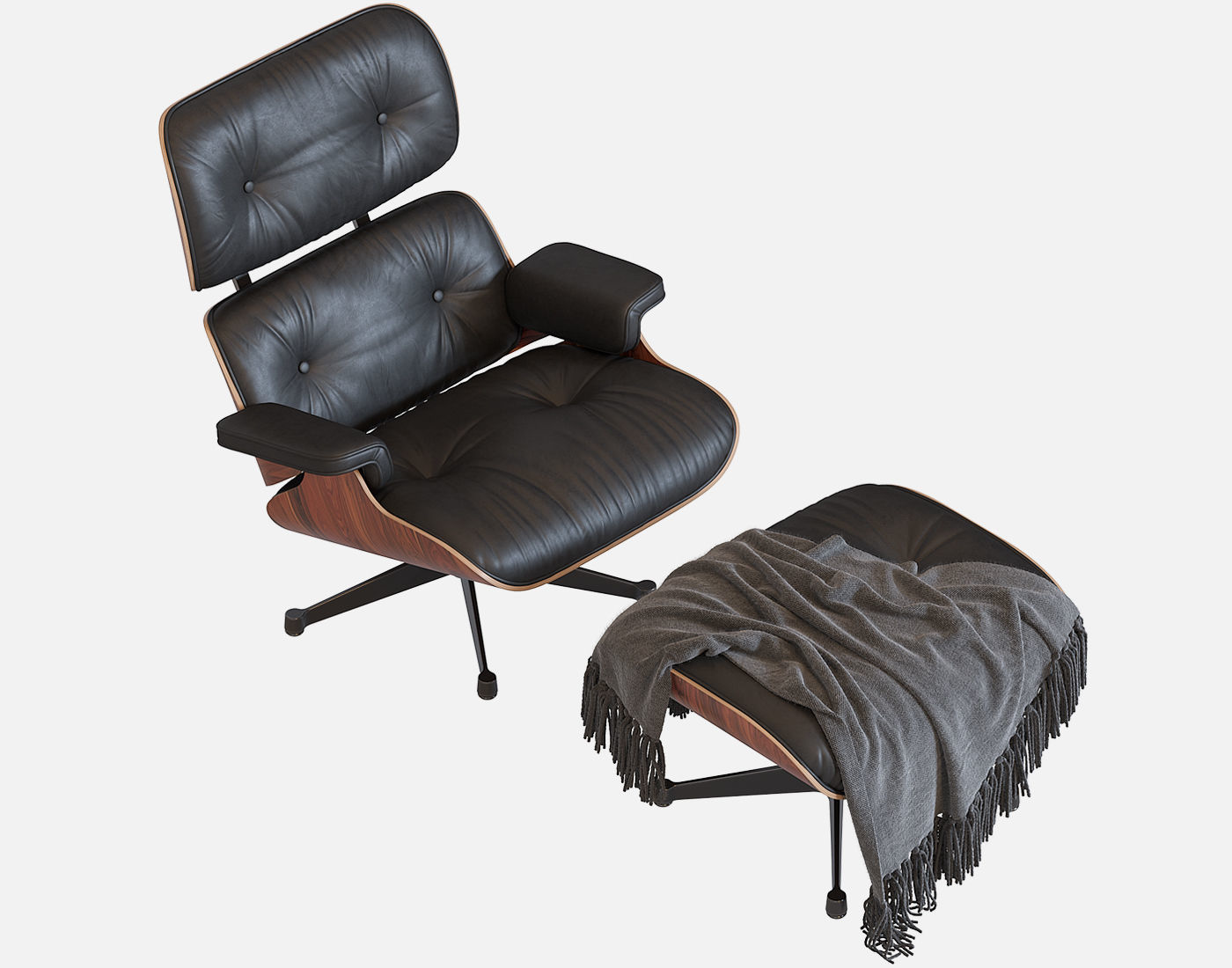 Eames Lounge Chair 3D model_8