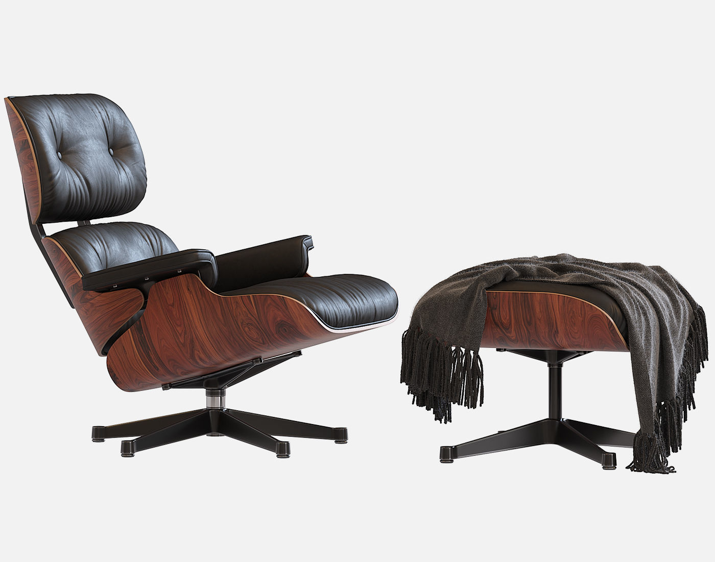 Eames Lounge Chair 3D model_3