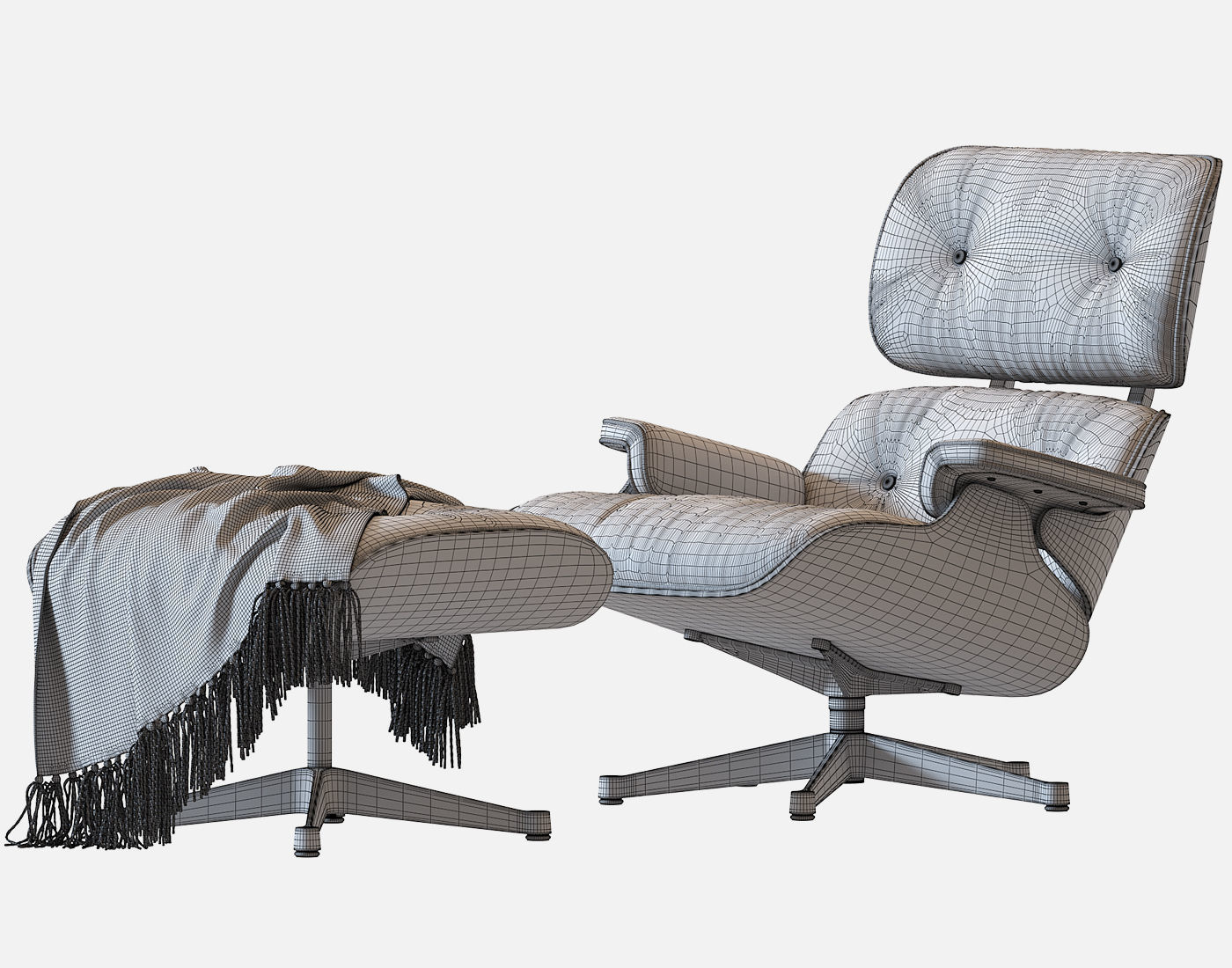 Eames Lounge Chair 3D model_12