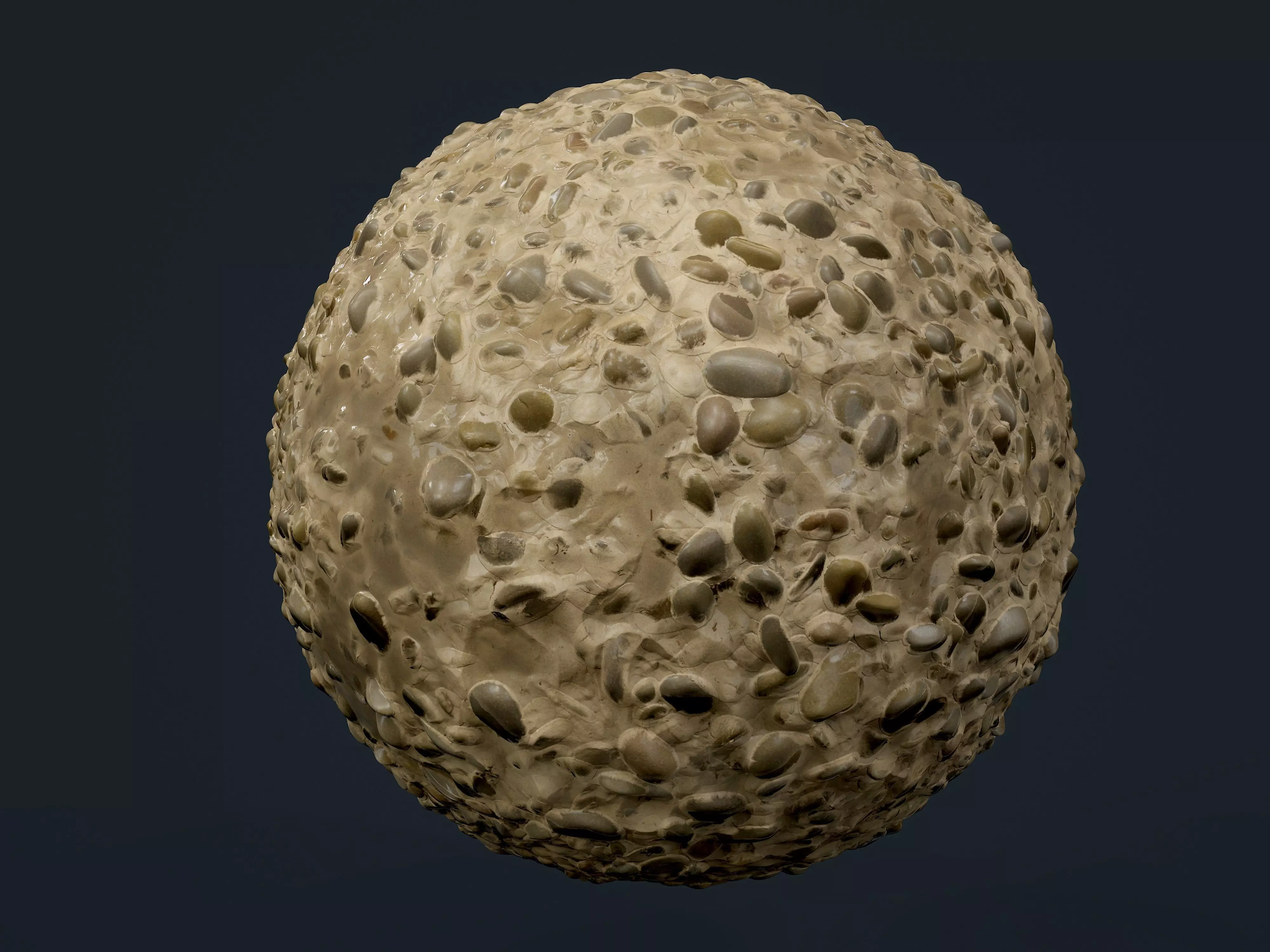 Sand Stones Beach Seamless PBR Texture Texture_0