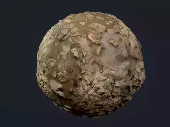 Sand Mud Stones Seamless PBR Texture