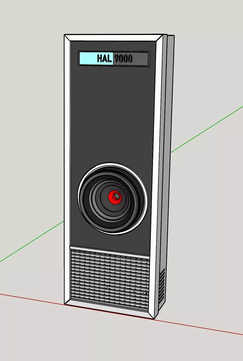 HAL 9000 Enclosure for Google Mini or Echo Gen 1 3D print model_0