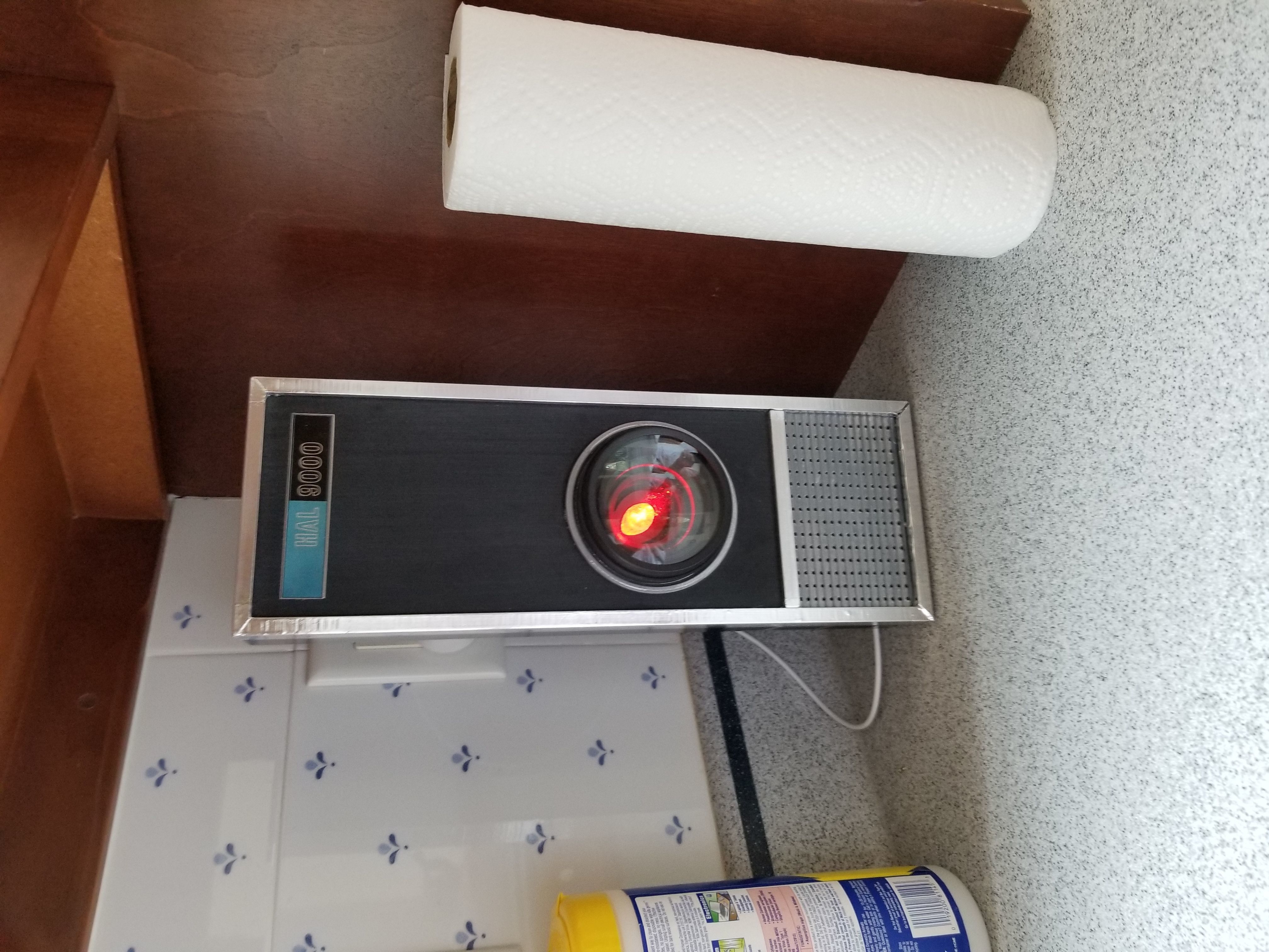 HAL 9000 Enclosure for Google Mini or Echo Gen 1 3D print model_1