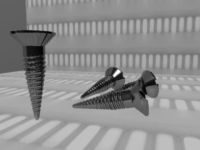 SCREW Low-poly 3D model_7