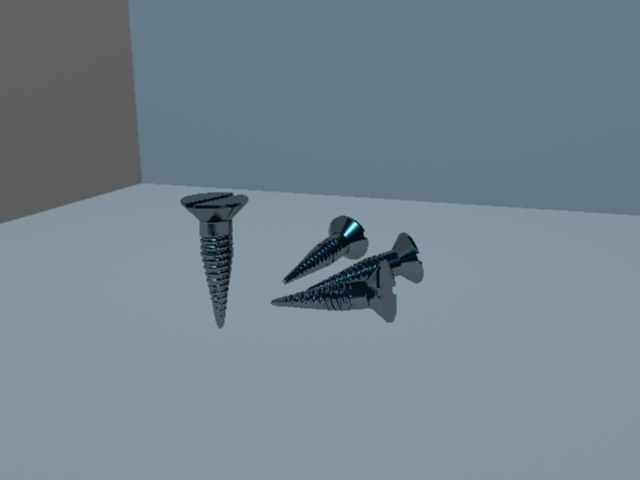 SCREW Low-poly 3D model_6