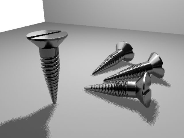 SCREW Low-poly 3D model_12