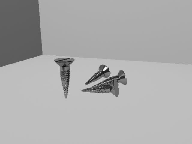 SCREW Low-poly 3D model_3