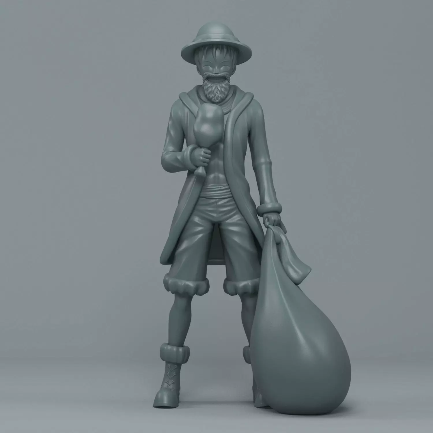 Santa Luffy 3D print model_0