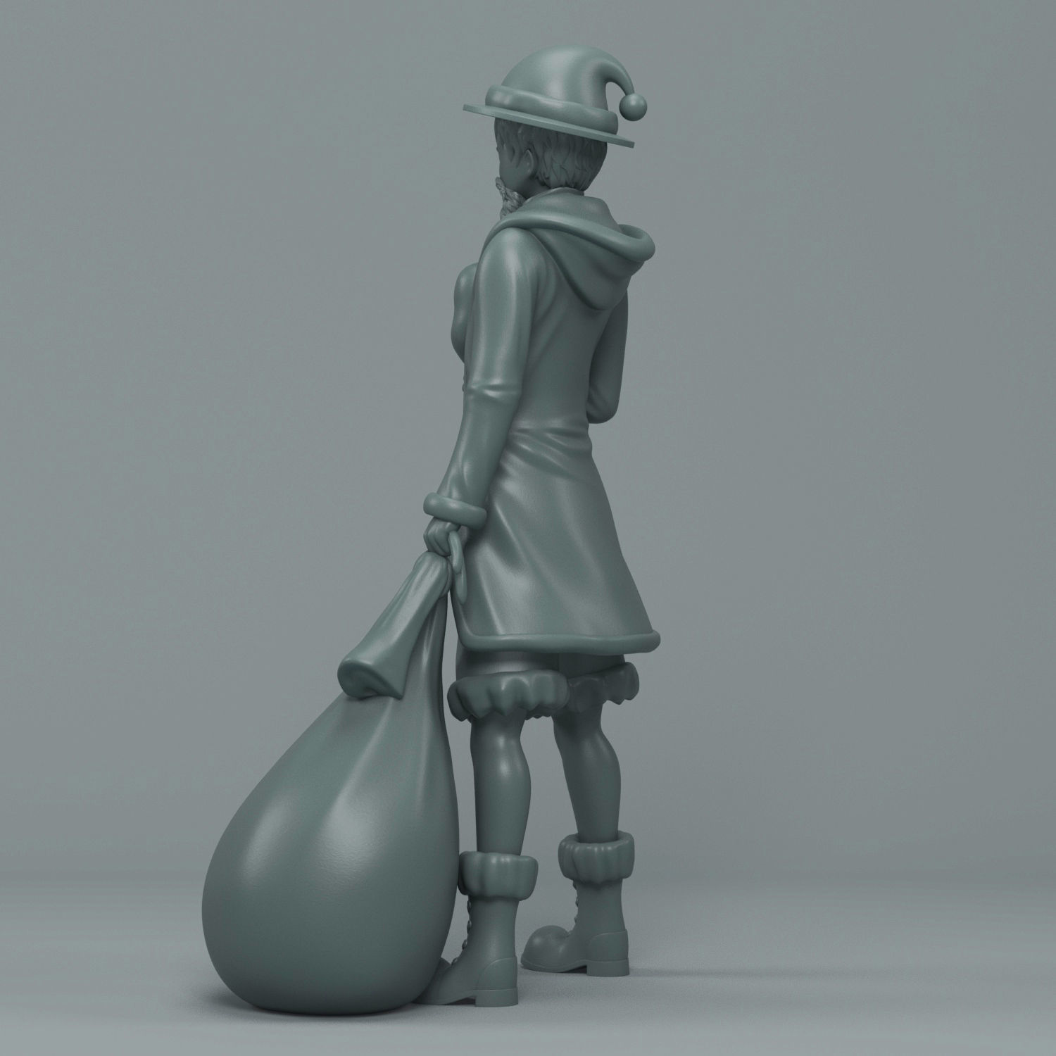 Santa Luffy 3D print model_2